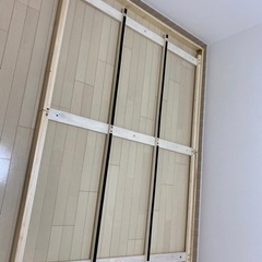 引き取り　脚取り外し可能　ニトリ　すのこベッド　ダブルサイズの画像