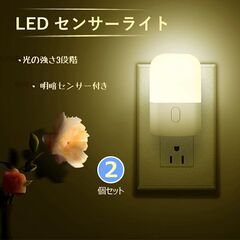 【新品・未使用】センサーライト 常夜灯 2個セット