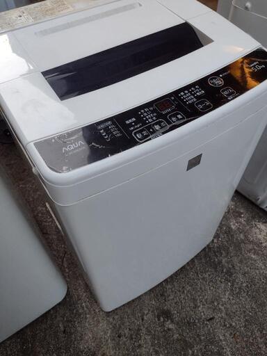 【配送可】5.0k洗濯機　AQUA　2016年