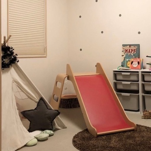 IKEA 木製 すべり台