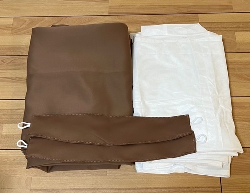 【4枚セット/210cm/未使用】遮光1級カーテン＆ミラーレースカーテン