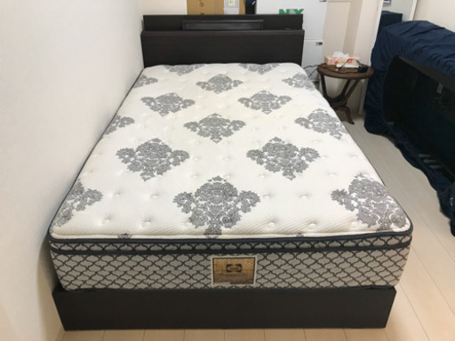 Sealy Titanium　セミダブルベッド　マット＋コンセント付フレーム　フレームセット