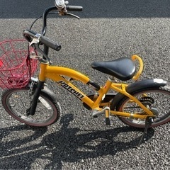 男の子　16インチ自転車　黄色