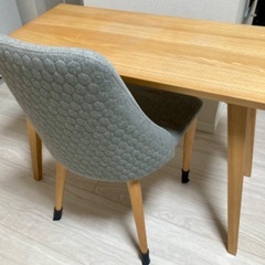 北欧風　木製デスクセット