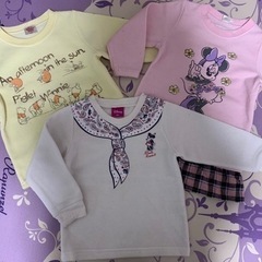 美品　ディズニートレーナー3枚セット　おまけ付き