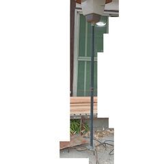 屋外照明　水銀灯　庭　防水　高さ2.2m 点灯確認済みの画像