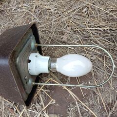 屋外照明　水銀灯　庭　防水　高さ2.2m 点灯確認済みの画像