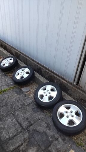 ワゴンR純正アルミホイール タイヤ付き
