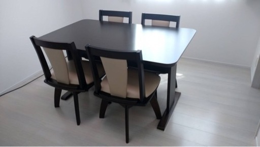 【中古】ダイニングテーブル&チェア4脚セット