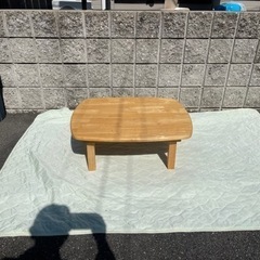 折り畳み　木製ローテーブル