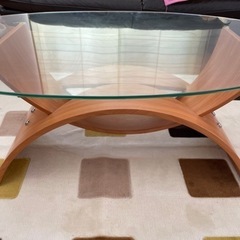 ガラス テーブル　※訳ありの画像