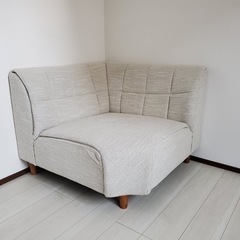 ［セット割あり］ソファ 1人用 大きめ 白