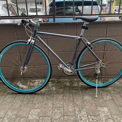 リサイクルショップどりーむ荒田店　No１１５　自転車　クロスバイク　２８インチ　ギア８段切り替え　アサヒ　レユニオン　整備済