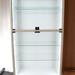 LED照明付きコレクションケース①　追加棚板付き　フィギュアケー...