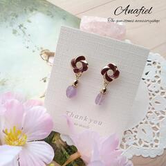 💐天然石ピアス💐