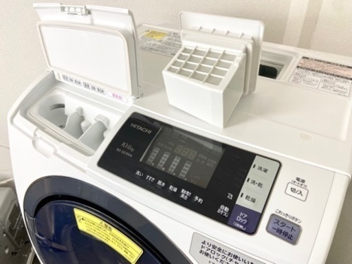 激安‼️梅雨が来る前に❗️風アイロン 17年製 10/6k HITACHI洗濯乾燥機BD-SG100AL?