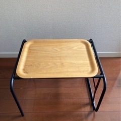 無印良品 スチールトレースタンド サイドテーブル スチール 木製