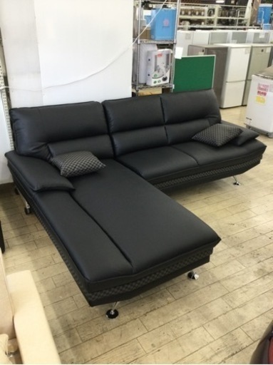 5/2【✨未使用品❗️シックな佇まいチェック柄がポイント❗️✨】定価170,000円　カウチソファ