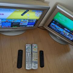 17インチテレビ２台、アマゾンFireTV２個のセット