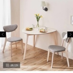 ほぼ未使用 LOWYA ダイニングテーブルセット