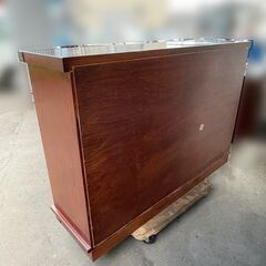 福島民芸 CAPIC サイドボード キャビネット 民芸家具 和モダン 牡丹 リビング アンティーク の画像