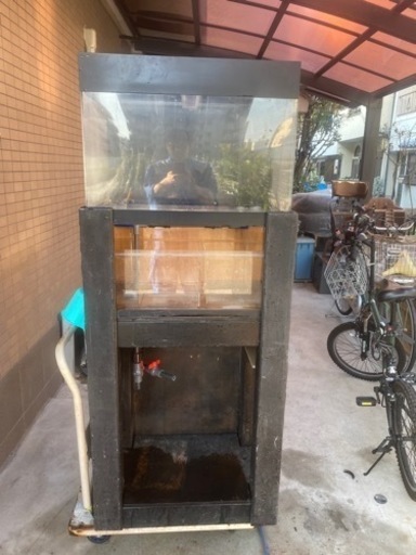 特注アクリルオーバーフロー水槽ユニット