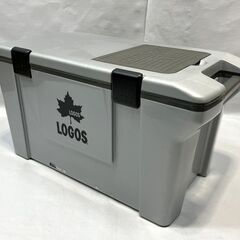 美品 定価7300円 LOGOS ロゴス アクションクーラー50 グレー クーラーボックス 50L アウトドア バーベキュー レジャー B ①の画像