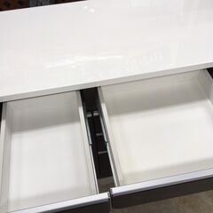 J1047 ニトリ キッチンカウンター レンジ台 クリスナ 120CT DBR ダークブラウン 1200×505×945 クリーニング済み