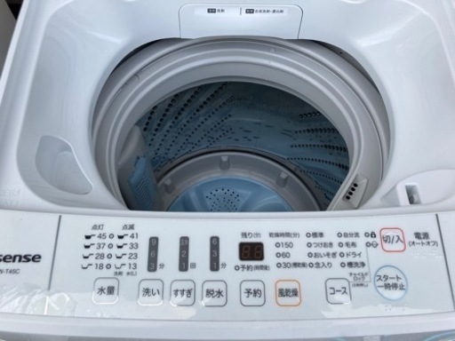 ハイセンス　4.5kg洗濯機　2019年製　　リサイクルショップ宮崎屋住吉店　22.5.2 y