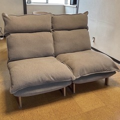 【美品！2脚セット】無印良品　ハイバックリクライニングソファ ＋カバー