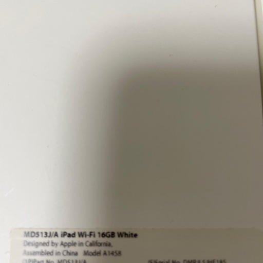 iPad wi-fiモデル 16GB
