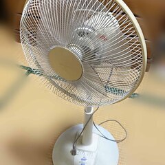 【無料でお譲り致します。】扇風機　白　お引越しするお客様宅から不要になりました扇風機です。の画像