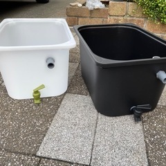 ☆ めだか　飼育容器　オーバーフロー加工、排水加工済み