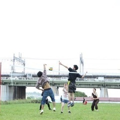 河川敷で青空バレーボール🏐🎏