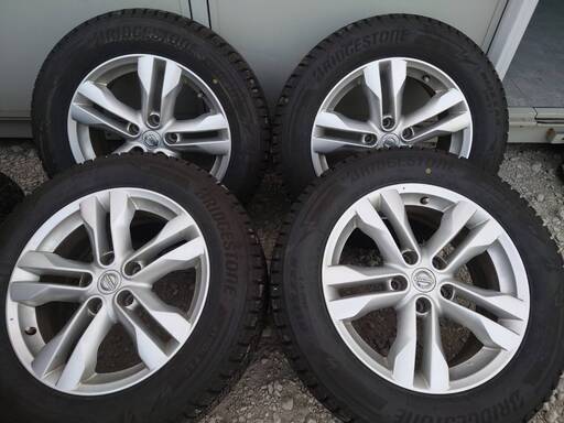 ●スタッドレスタイヤ アルミセット BRIDGESTONE DM‐V3 225/60R17 2021年モデル 日産純正アルミ ４本販売　　　4061