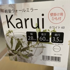 軽量ウォールミラー【縁傷あり】の画像