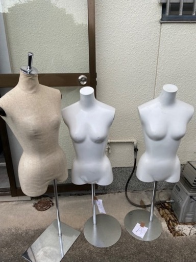 マネキン　トルソー　レディース　3体セット