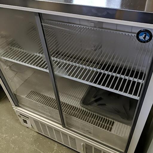 冷蔵ショーケース 中古 スライド扉 ホシザキ 2018年製 SSB-85CL2 850×550×1080mm 小形 220L ビール冷蔵 厨房機器