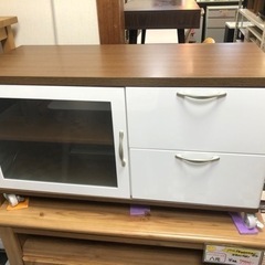 【リサイクルショップ八光　田上店】[ドウシシャ] NEO VITA ネオヴィータRSシリーズ ローボード 80cm幅 ナチュラル/ホワイトの画像