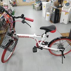 J080  カッコいい折り畳み自転車 GRAPHIS 6段変速 20インチ 