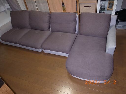 L型ローソファー