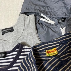 中古　男の子　100㎝　コムサイズム ＆ミキハウス  セット　半袖　シャカシャカの画像