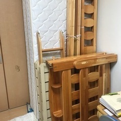 オクモト二段ベッド　マットレスX2 売ります