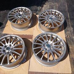 17×7J オフセット45 PCD114.3 ホイール スタッド...