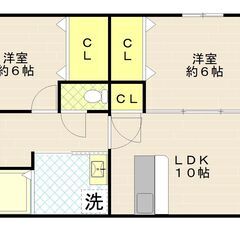 ５万円で入居可能！設備充実の２ＬＤＫ♪駐車場代込み・敷礼共益費０...