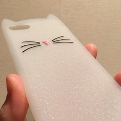  iPhone初代SE/5/5S ケース 猫耳 柔らかいシリコン素材の画像