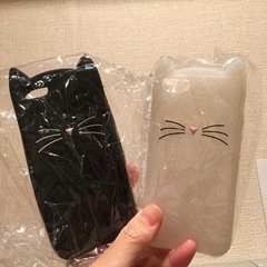  iPhone初代SE/5/5S ケース 猫耳 柔らかいシリコン素材の画像