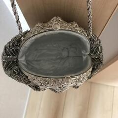 新品、パーティーバッグ ビーズバッグ がま口バッグの画像