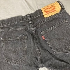Levi’s 501 ブラックデニムの画像