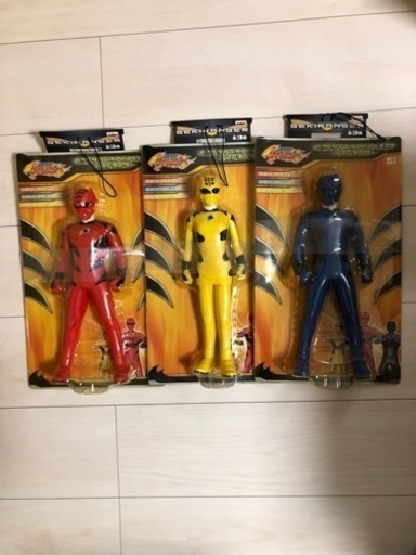新品未開封 3体セット②獣拳戦隊ゲキレンジャー ビッグサイズソフビ